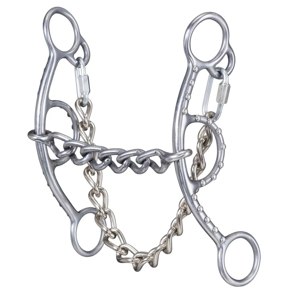 Tough1 Sweet Iron Chain Mouth Short Shank Gag Snaffle - Healthber