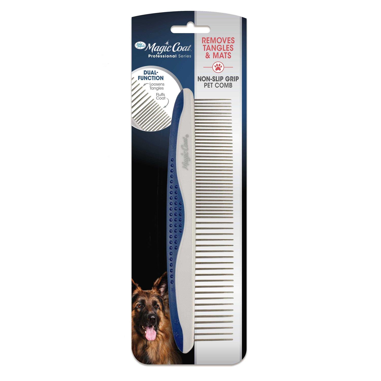 Magic Coat Professional Series Non-Slip Grip Pet Comb - Healthber