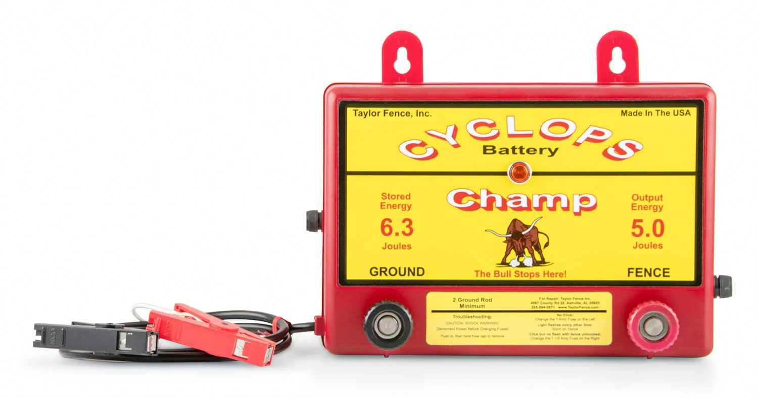 Cyclops 5 Joule DC/Battery Champ Fence Charger - Healthber