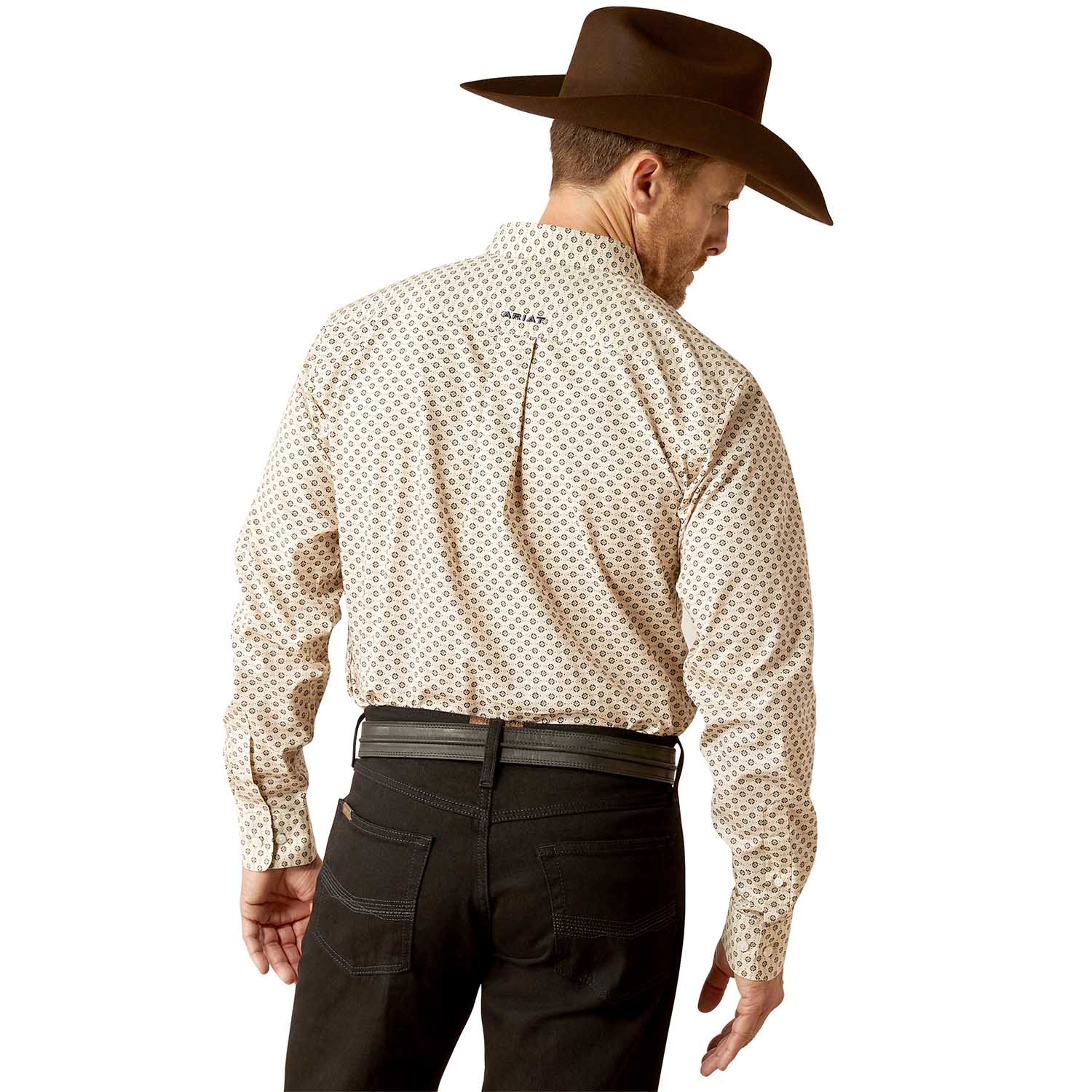 Ariat Men's Wrinkle Free Fraiser Longsleeve Fitted Shirt - Healthber