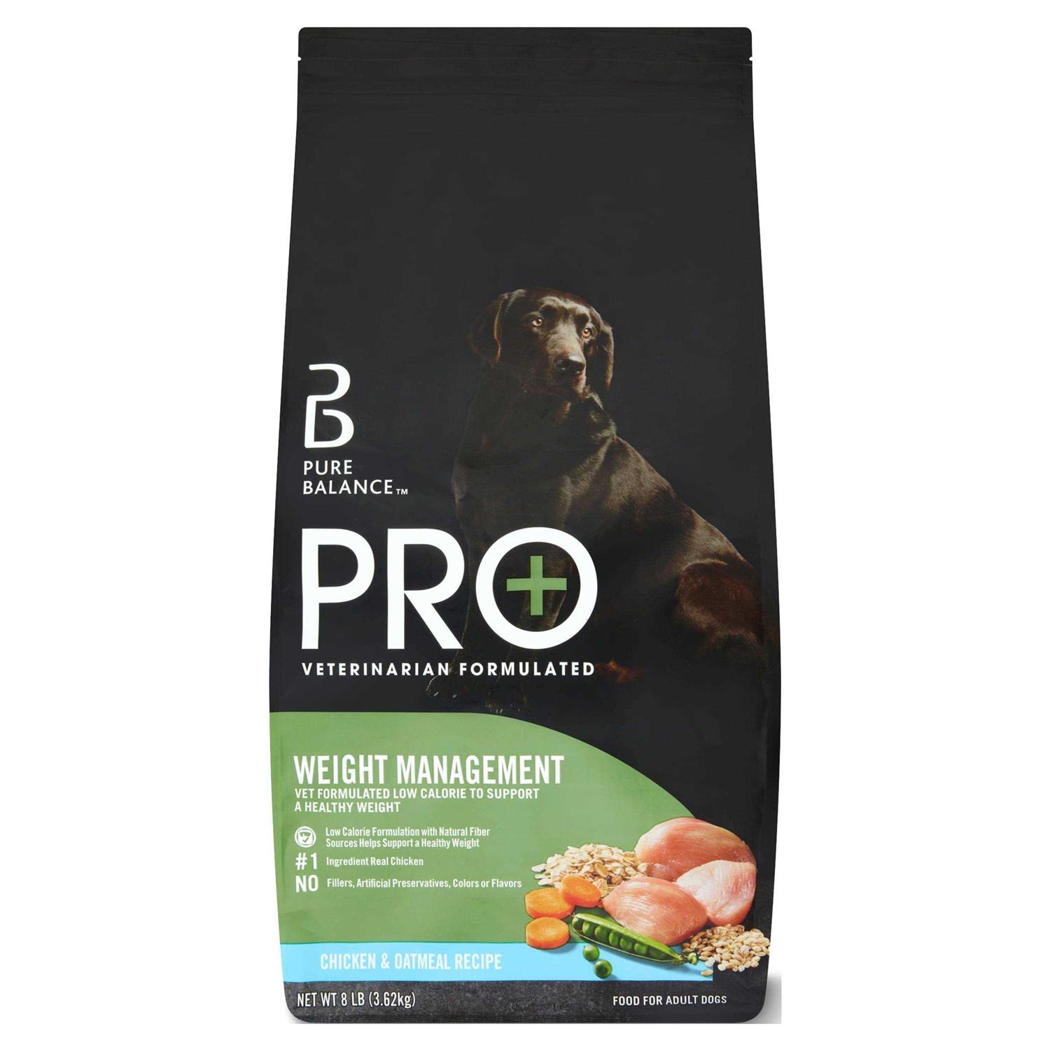Pure Balance Pro+ Weight Management Chicken & Oatmeal Recipe Dry Dog Food - Healthber
