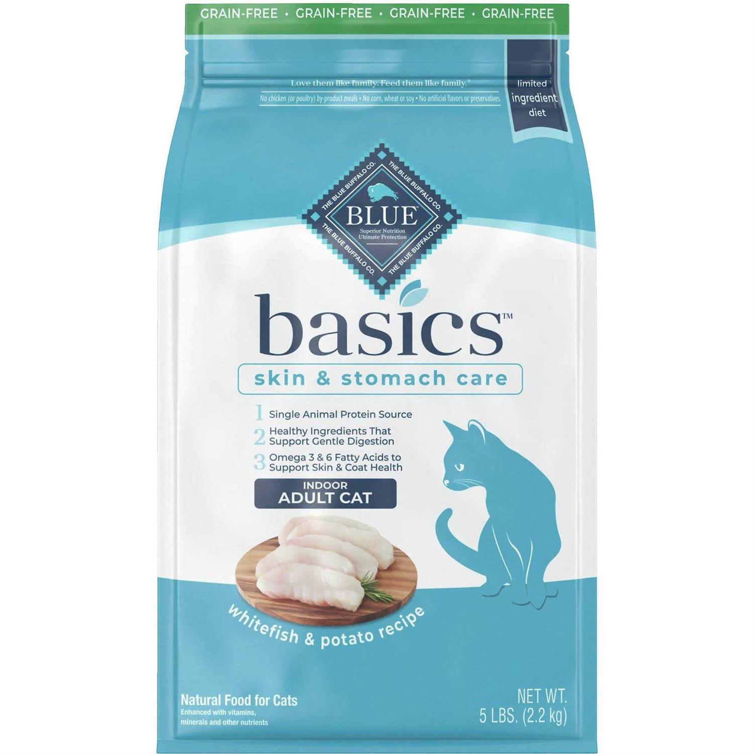 BLUE Basics Grain-Free Adult Indoor Dry Cat Food - Healthber