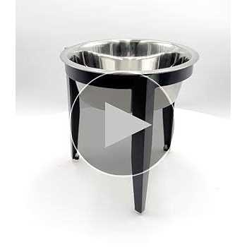 NMN Designs Vision Outdoor / Indoor Elevated Single Diner for Dogs - Healthber