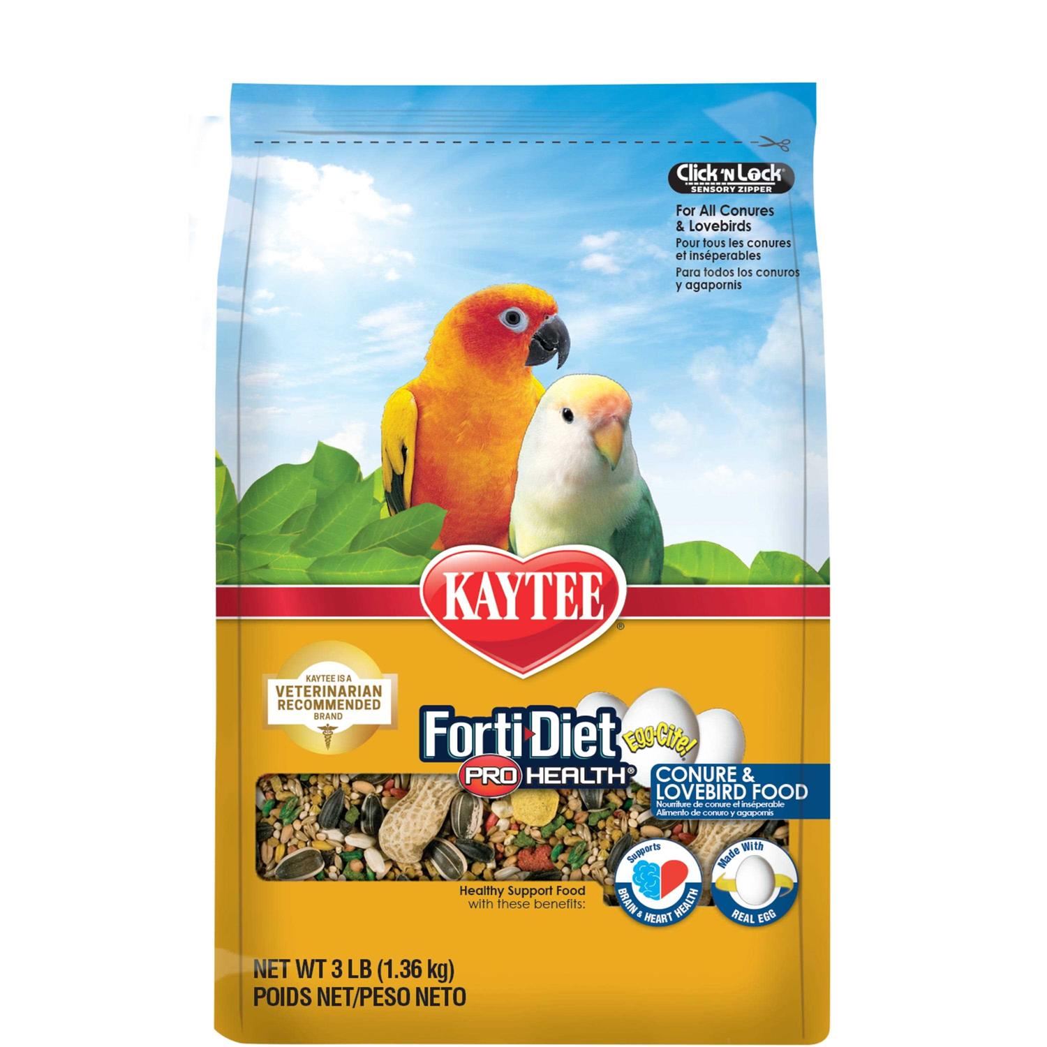 Kaytee Forti-Diet Pro Health Egg-Cite! Conure Food - Healthber