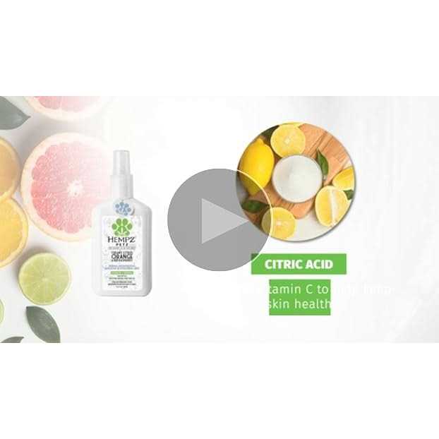 Hempz Petz Creamy Citrus Orange & Red Raspberry Herbal Deodorizing Cologne & Hydrating Mist - Healthber