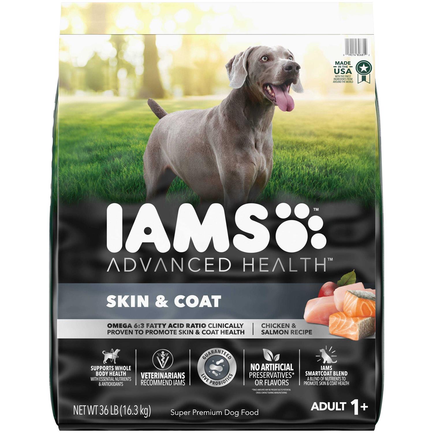 IAMS Advanced Health Skin & Coat Chicken and Salmon Recipe Dry Dog Food - Healthber
