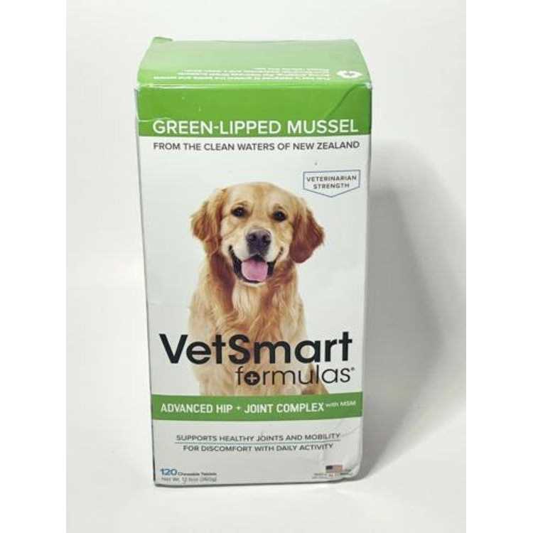 VetSmart Formulas Advanced Hip + Joint Complex with MSM and Green-Lipped Mussel for Dogs - Healthber