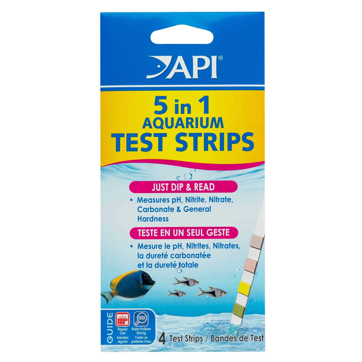 API 5 in 1 Aquarium Test Strips - Healthber