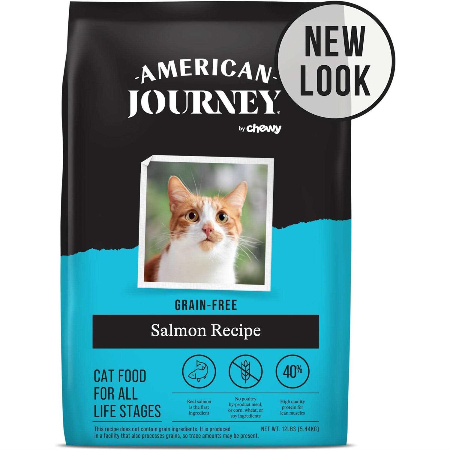 American Journey Recipe Salmon Grain-Free Dry Cat Food - Healthber