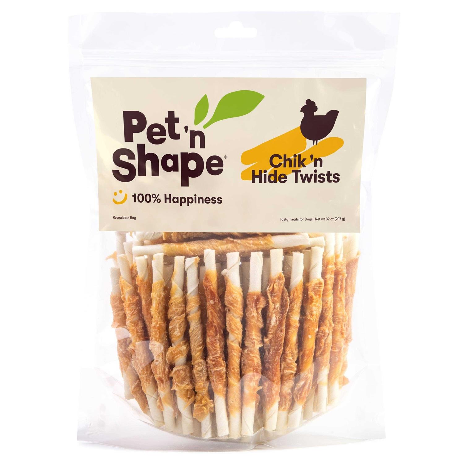 Pet ‘n Shape Chicken Hide Twists Dog Treats - Healthber