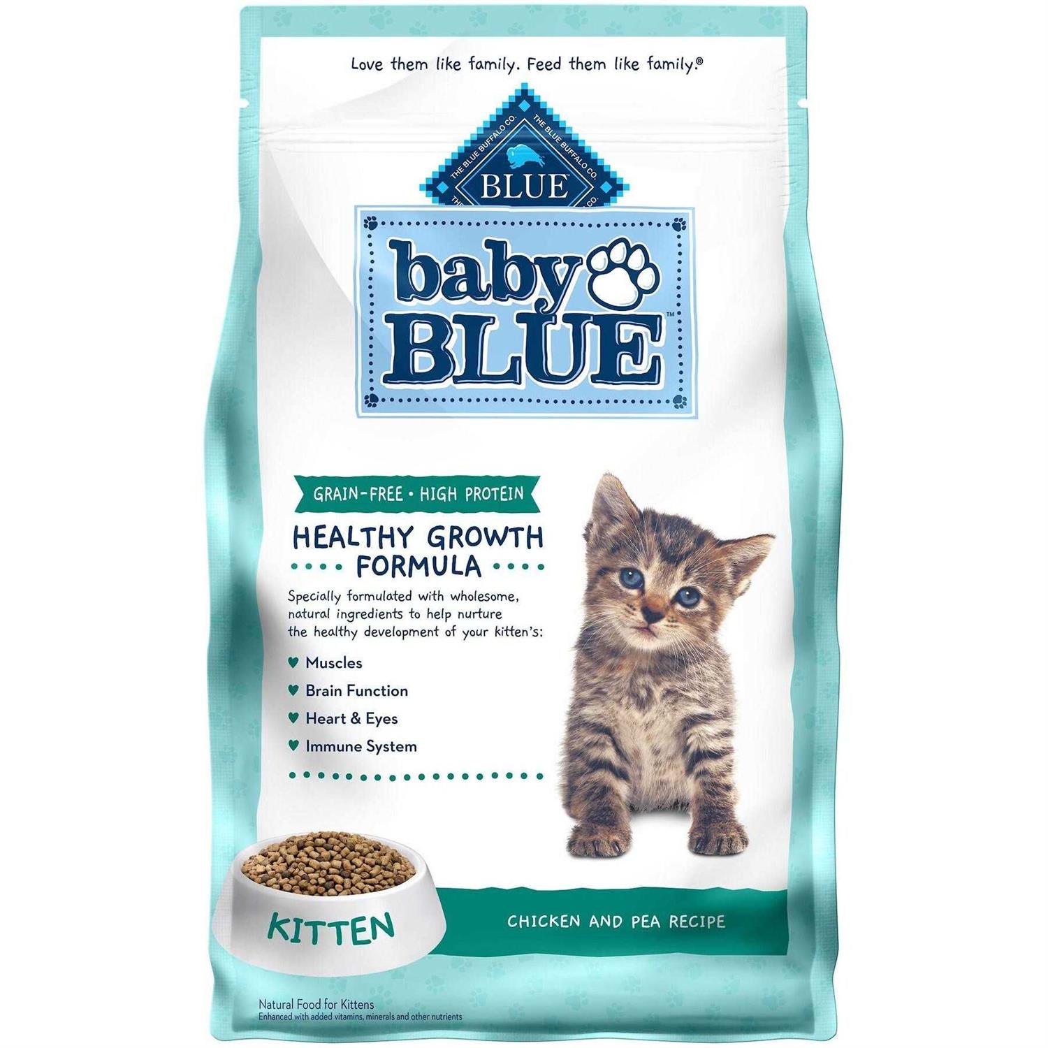 Blue Buffalo Baby Blue Healthy Growth Formula High Protein Natural Dry Kitten Food - Healthber