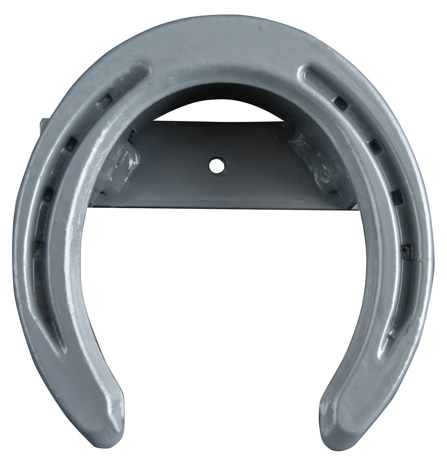 Horseshoe Bridle Rack, Steel Gray - Healthber