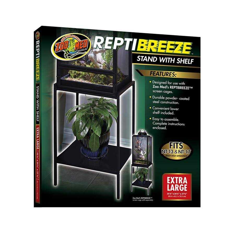 Zoo Med ReptiBreeze Stand with Shelf - Healthber