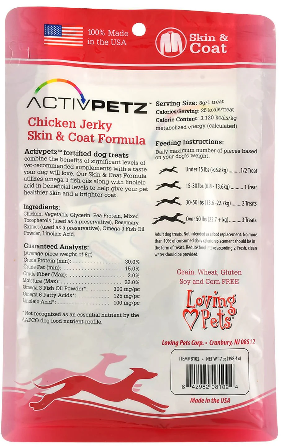 ActivPetz Skin & Coat Jerky Treats - Healthber