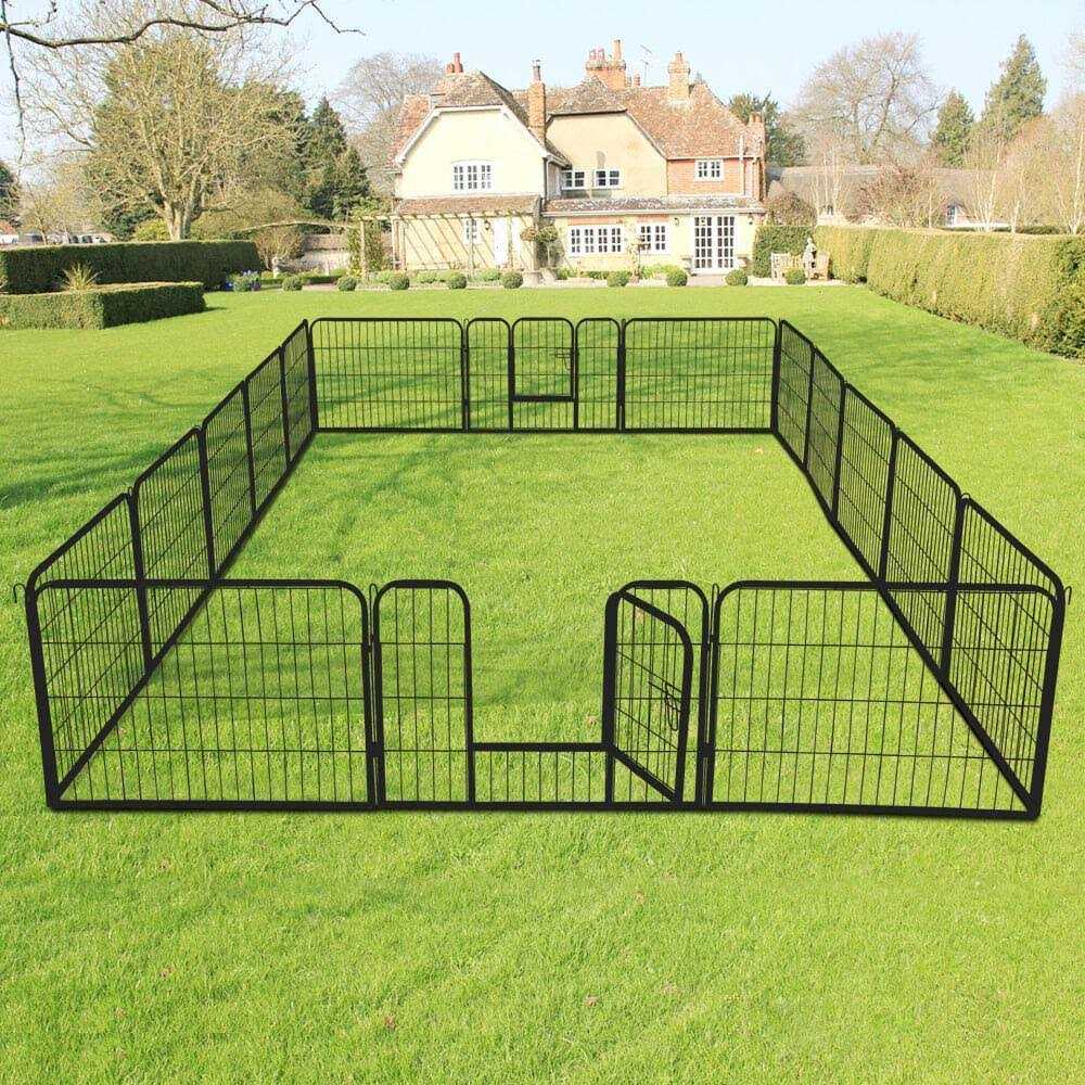 Yaheetech Panels Metal Dog Playpen - Healthber