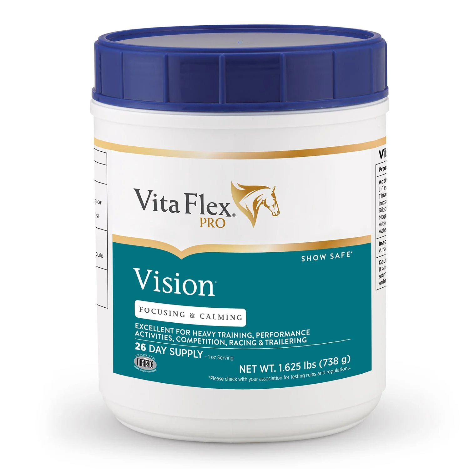 Vita Flex Vision Focusing and Calming Supplement for Horses, 1.625 Pounds - Healthber