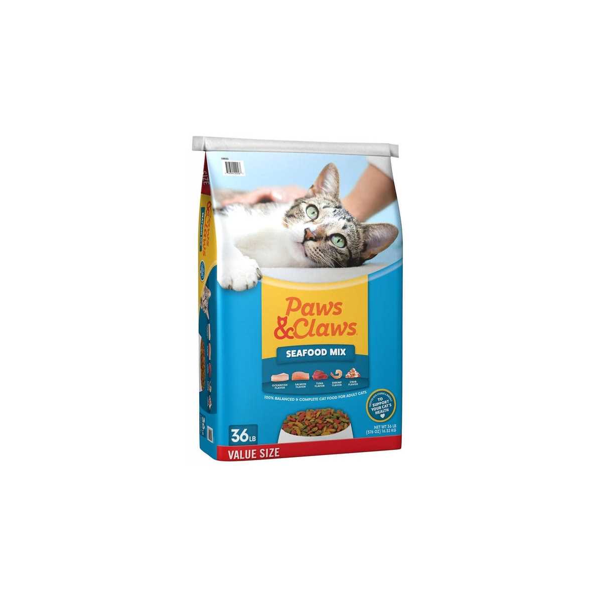 Paws & Claws Adult Seafood Mix Recipe Dry Cat Food - Healthber
