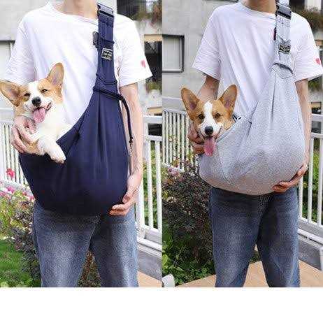 Cuby Dog and Cat Sling Carrier Hands Free Reversible Pet Papoose Bag Soft Pouch and Tote Design Suitable for Puppy - Healthber