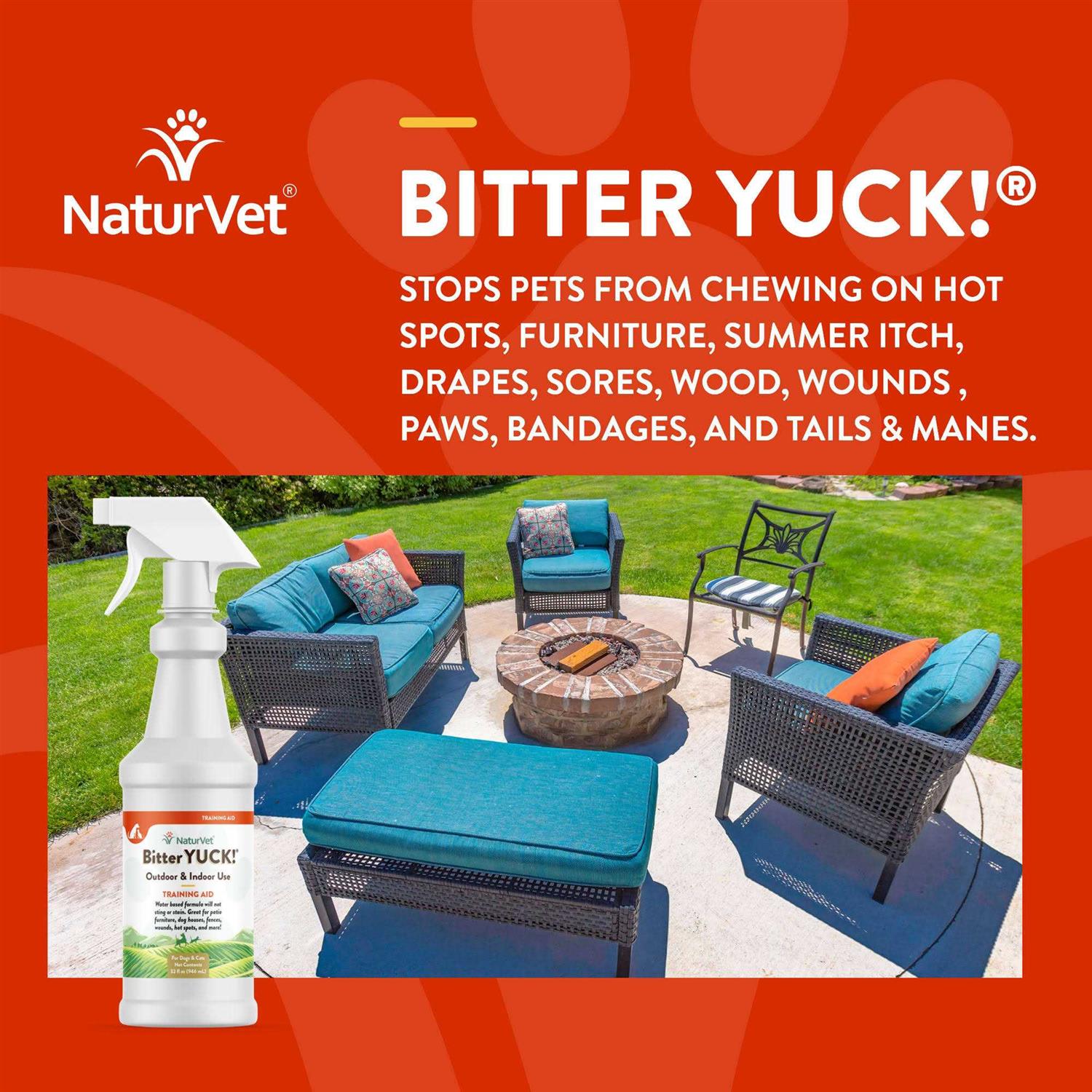 NaturVet Bitter Yuck No Chew Spray - Healthber