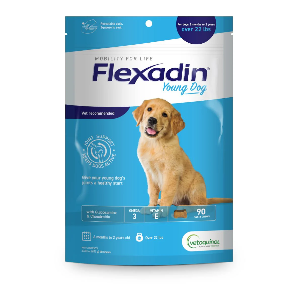 Flexadin Young Dog, 90 ct - Healthber