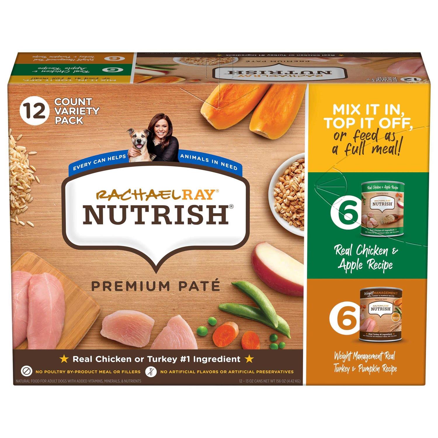 Rachael Ray Nutrish Premium Wet Dog Food Variety Pack - Healthber