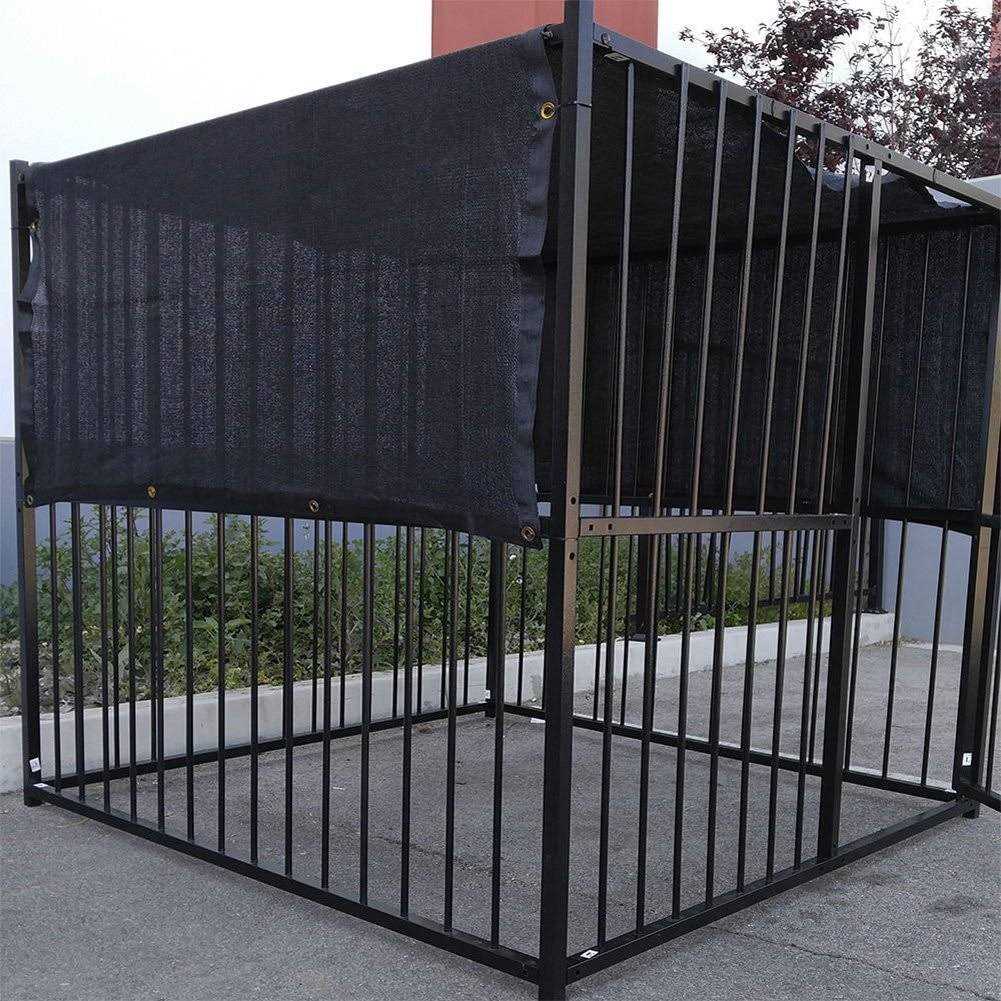 HomeABC Dog Kennel Shade Cover 90% Sunblock Shade Tarp Panel with Grommets - Healthber