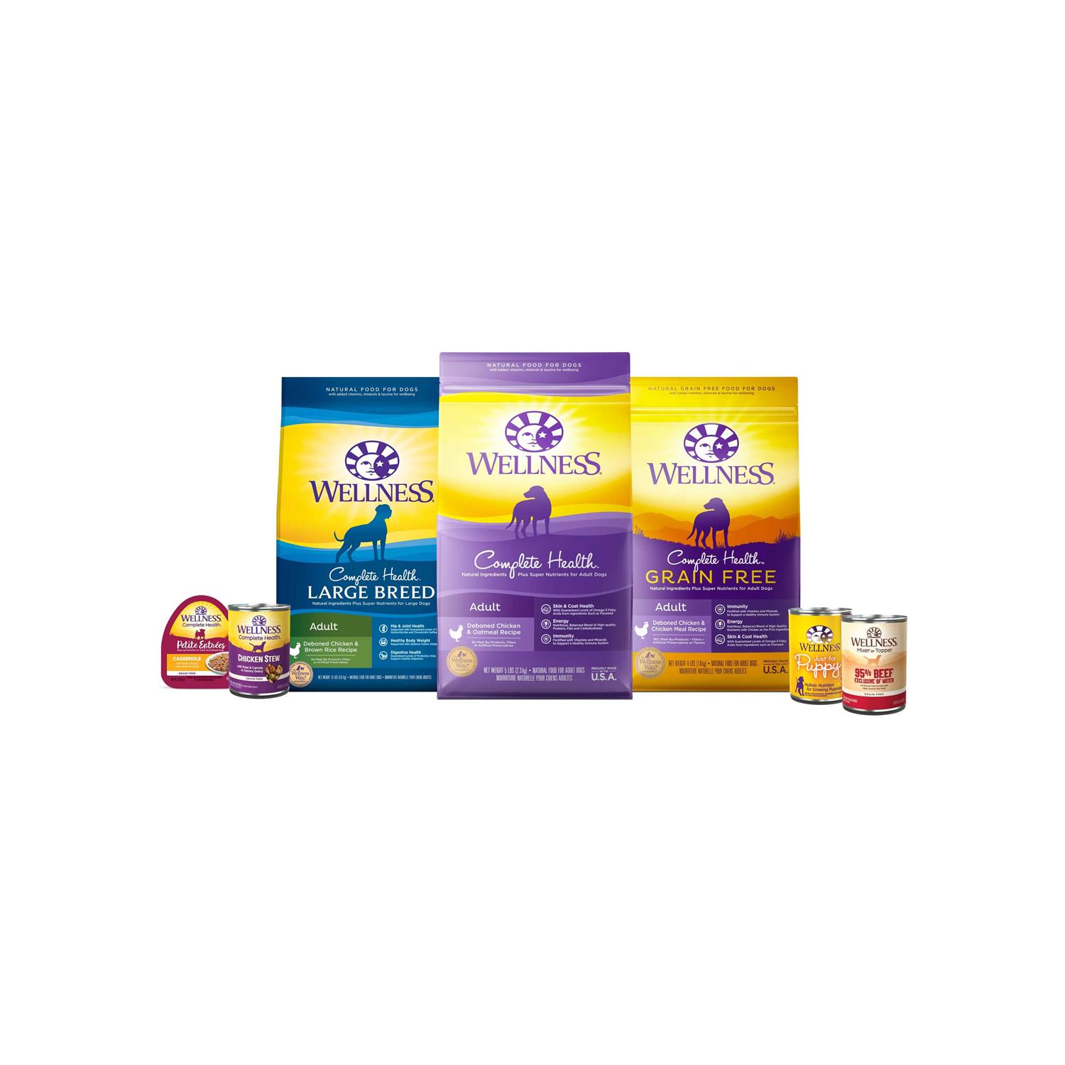 Wellness Grain Free Complete Health Small Breed Deboned Turkey Chicken & Salmon Dry Dog Food - Healthber