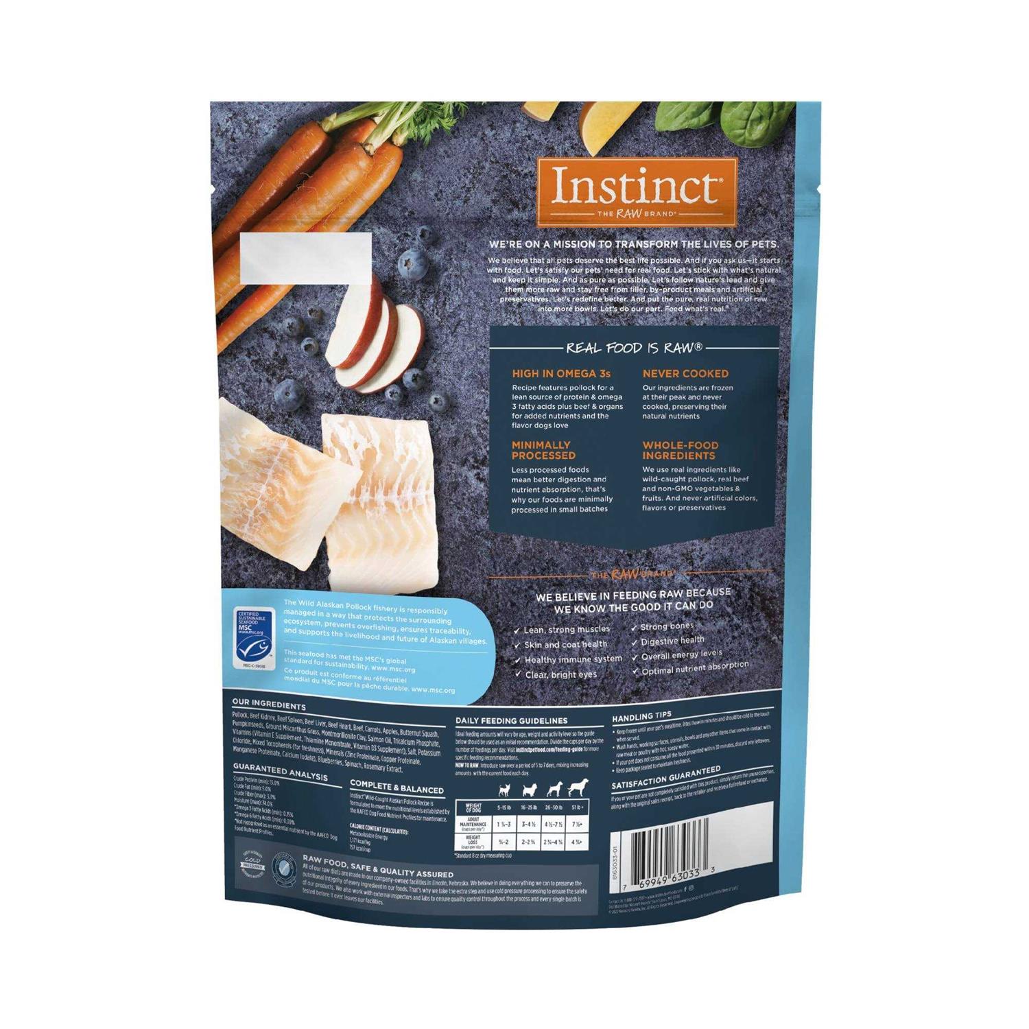 Instinct Frozen Raw Dog Food - Healthber