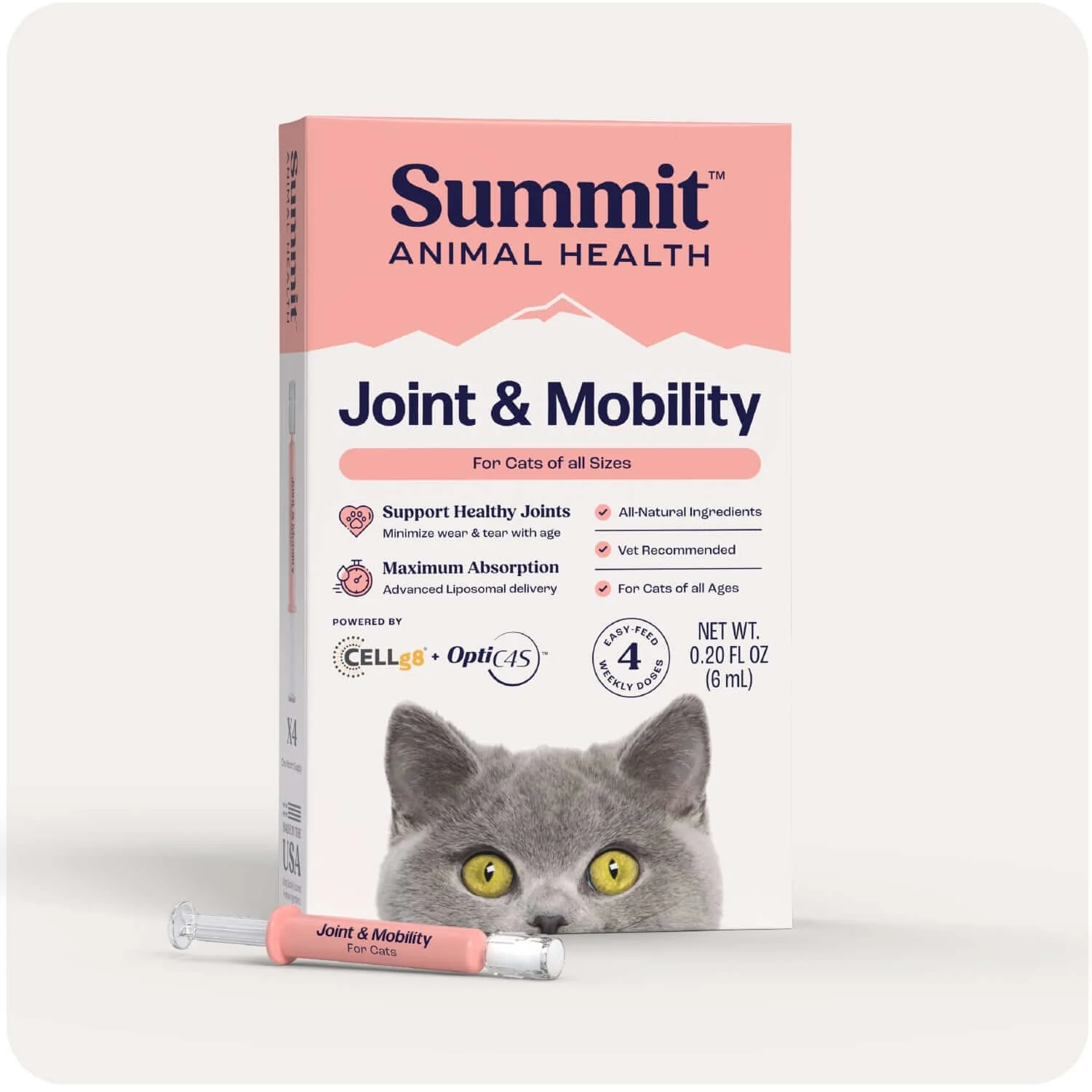 Summit Animal Health - Joint & Mobility Liquid for Cats, 6ml - Healthber
