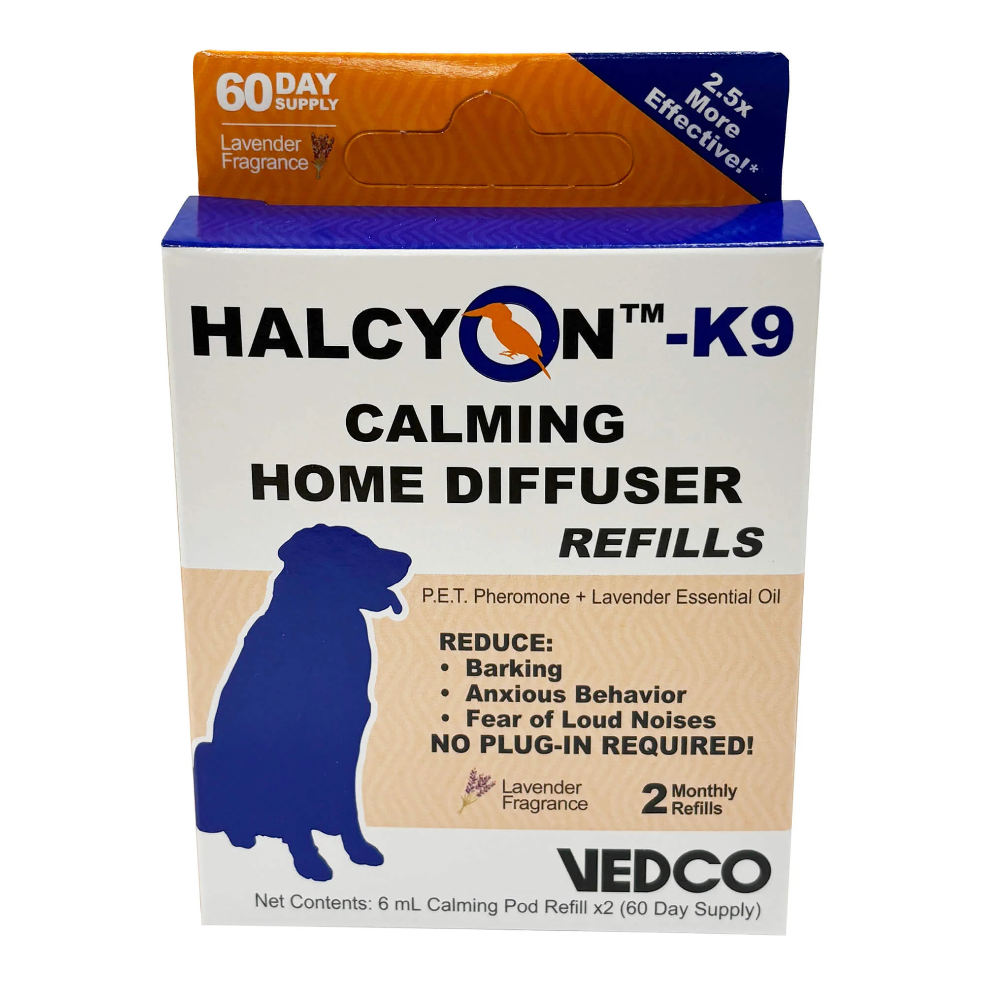 Halcyon K9 Calming Home Diffuser for Dogs Refill, 2 pk - Healthber