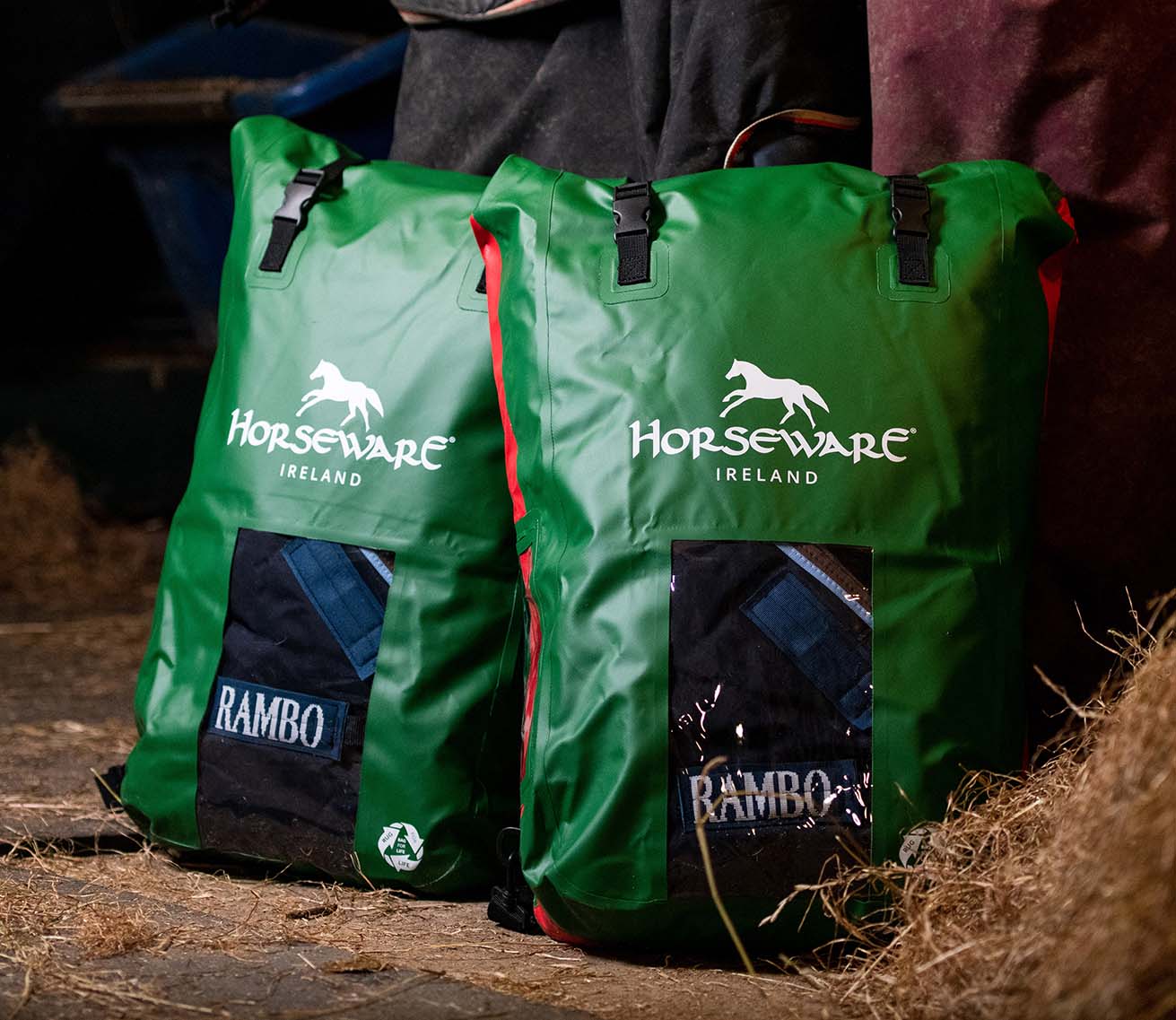Rambo Duo Horse Turnout Blanket with Bag for Life - Healthber