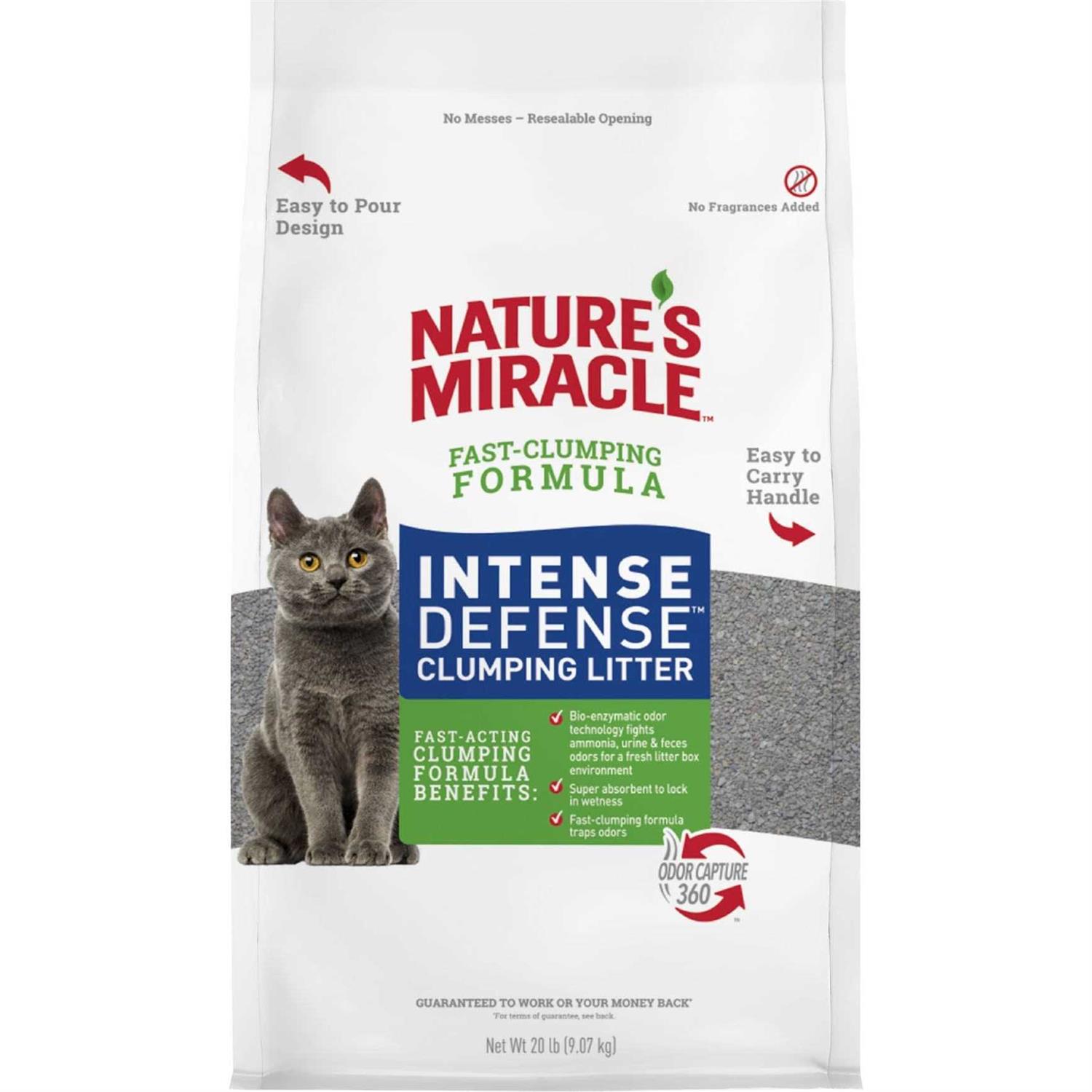 Nature’s Miracle Intense Defense Clumping Cat Litter - Healthber
