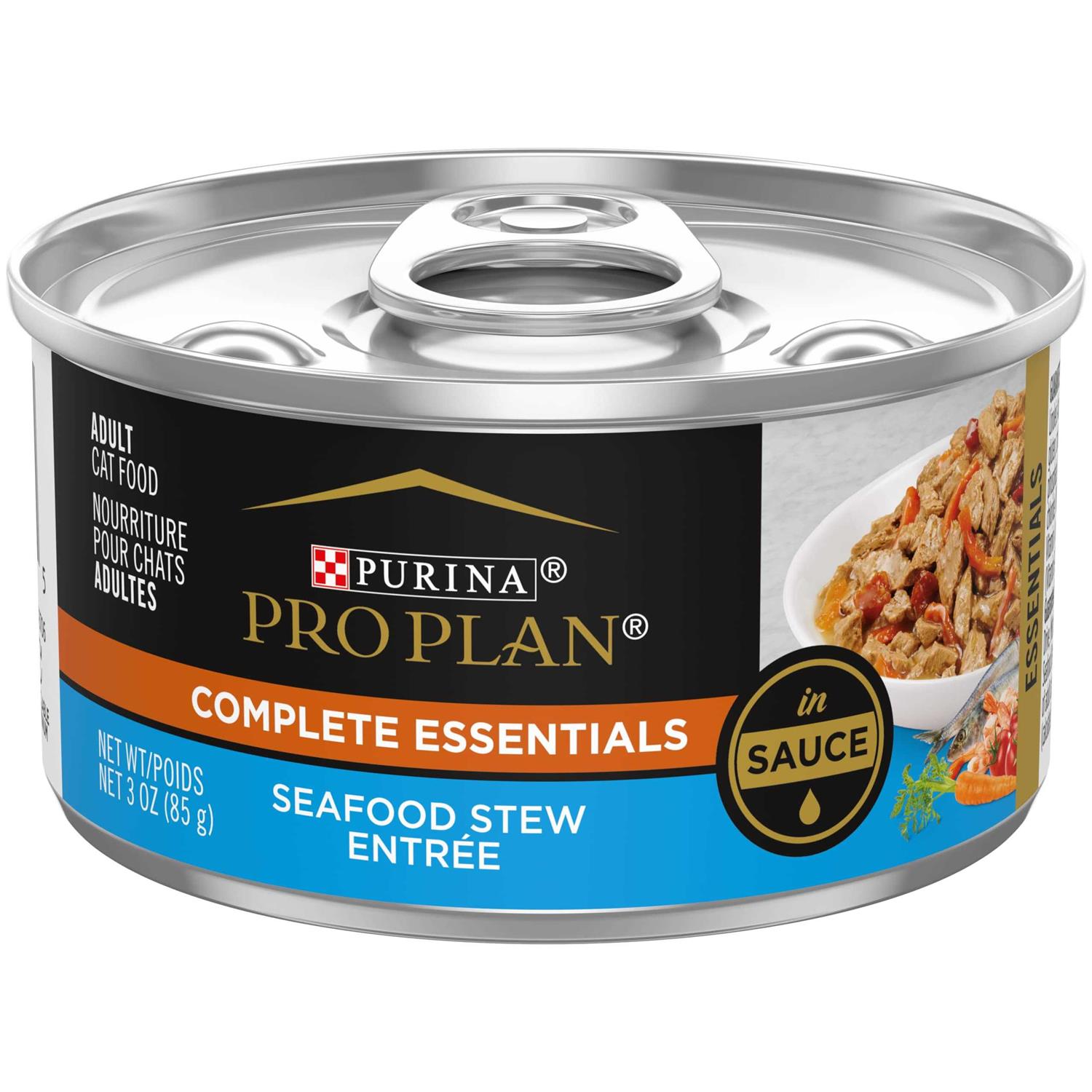 Purina Pro Plan Seafood Stew Entree in Sauce Cat Food - Healthber