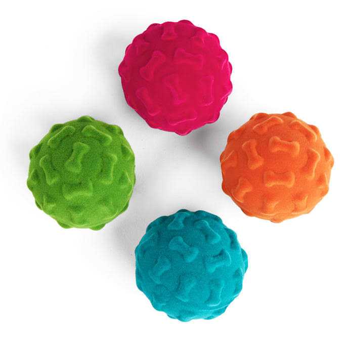 Leaps & Bounds Flocked Foam Dog Toy - Healthber
