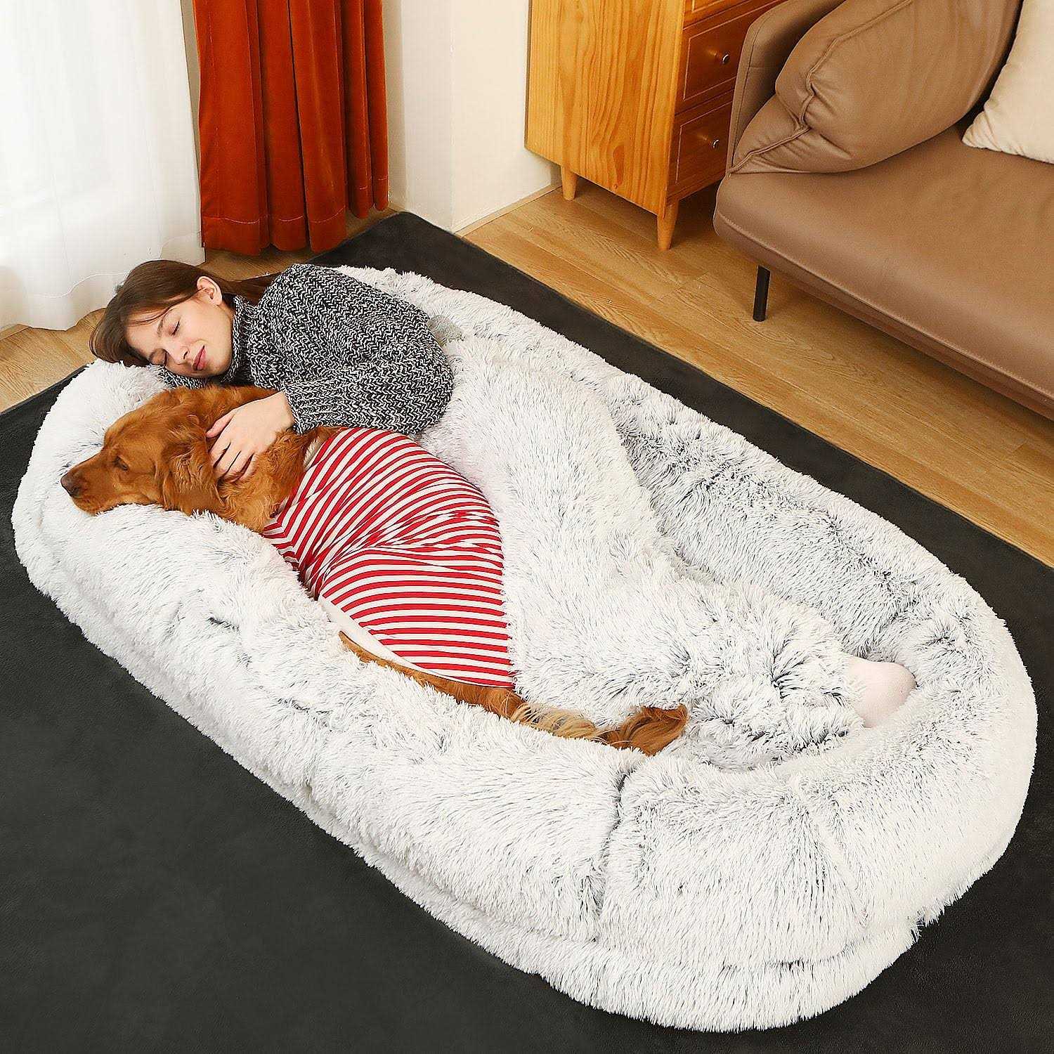 FZYSFZ Human Dog Bed, 71x45x12 Orthopedic Washable Humans Size Dog Bed Fits People and Pets - Healthber