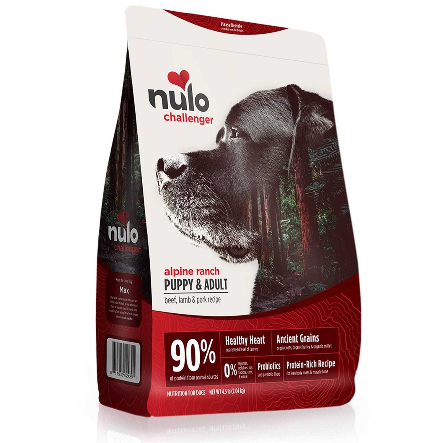 Nulo Challenger Alpine Ranch Beef Lamb & Pork Dry Puppy Food - Healthber
