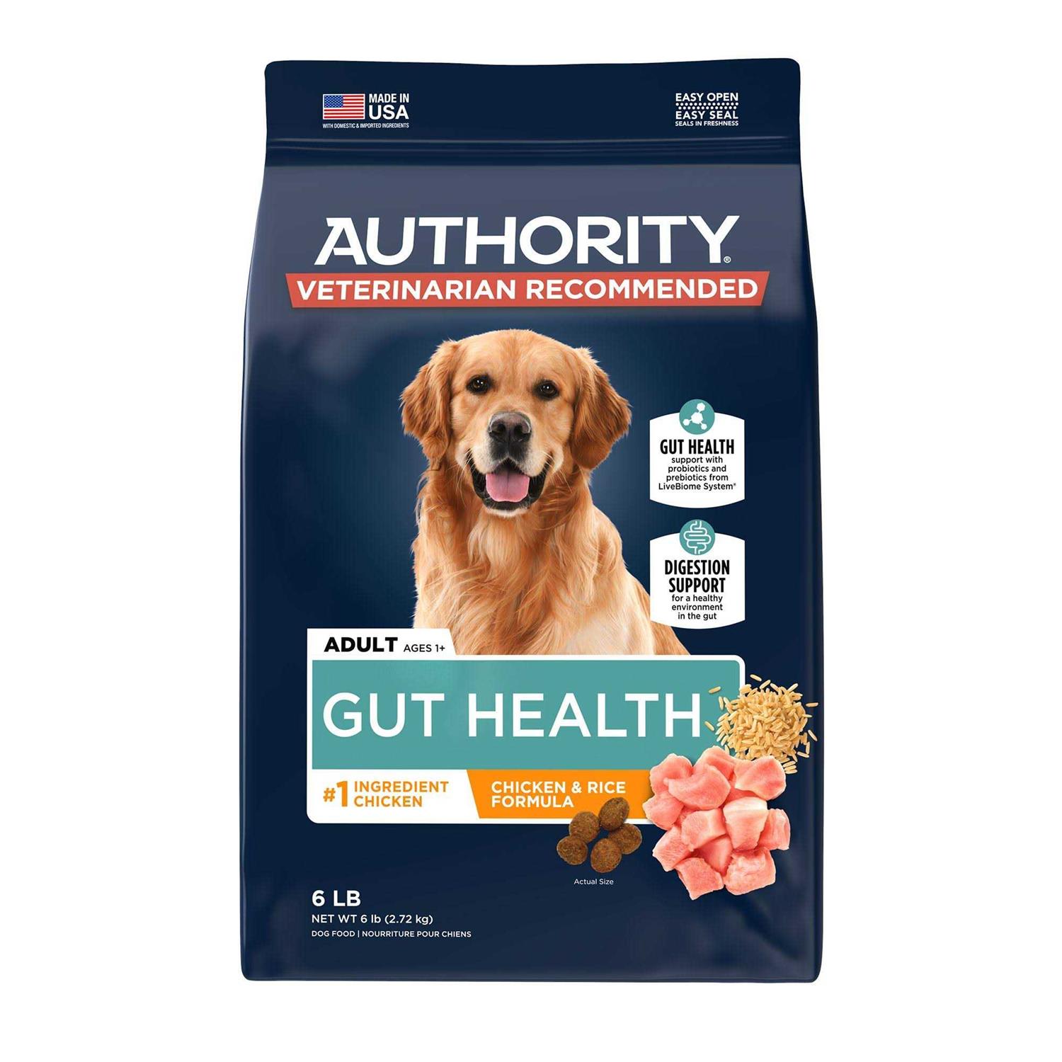 Authority Gut Health Adult Dry Dog Food - Healthber