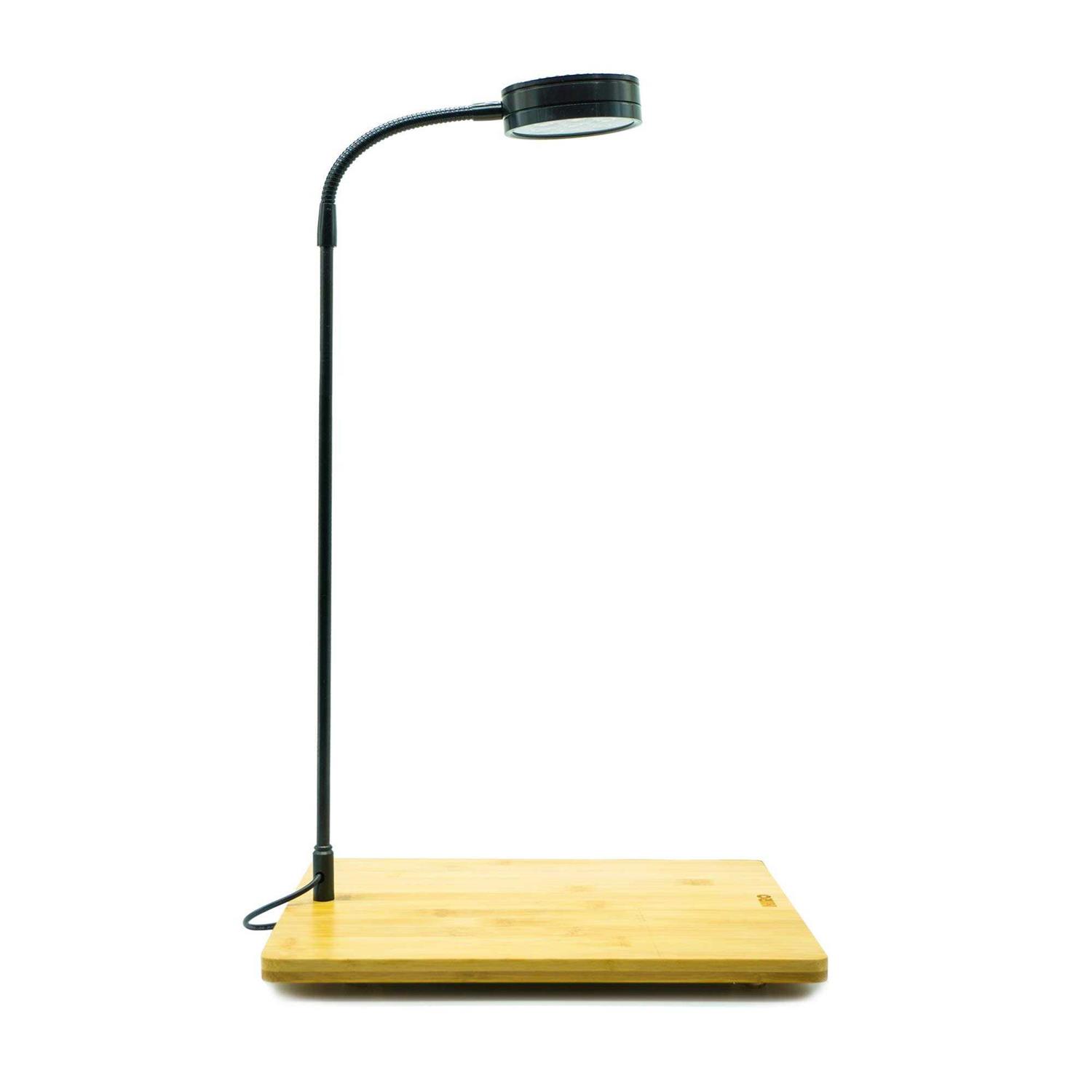 HIRO Aquatics Full Spectrum LED Light with Bamboo Board fits Aquarium Nano Tank - Healthber
