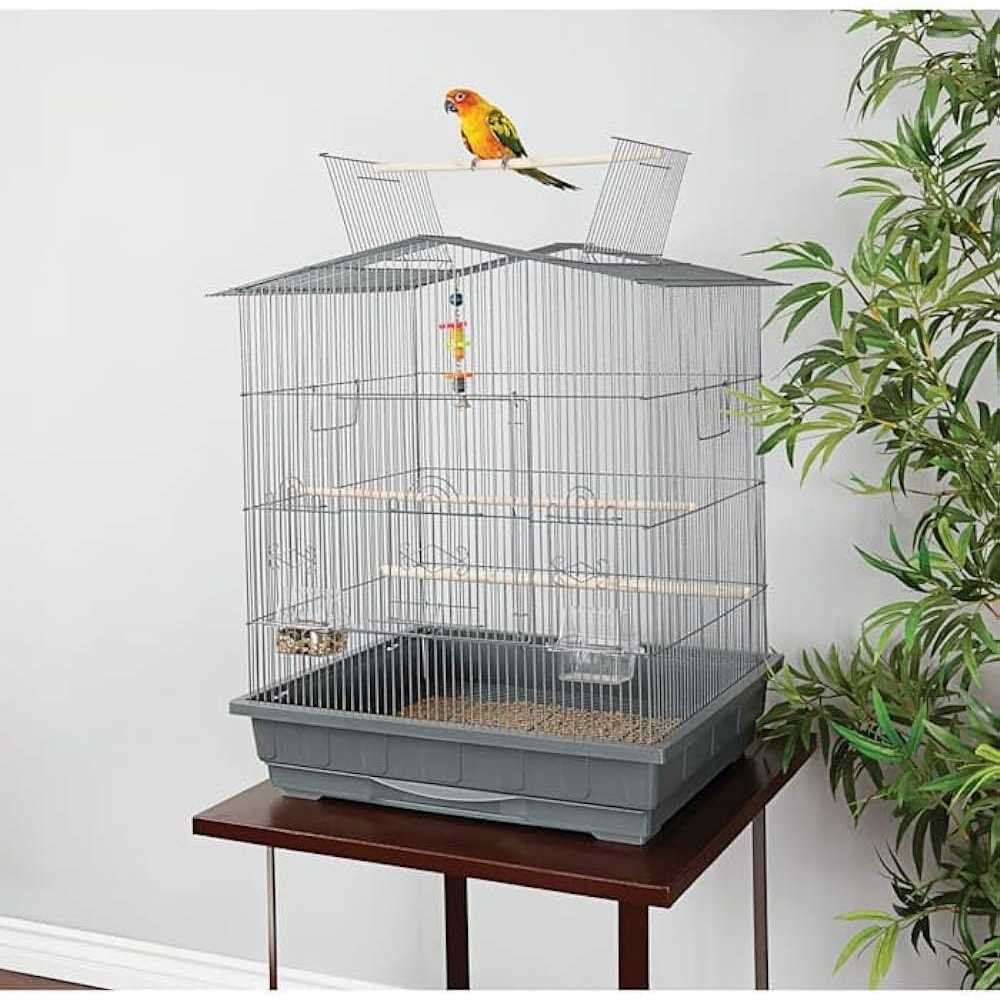 You & Me Gable Playtop Parrot Habitat 24.75 L X 20.75 W X 32 H - Healthber