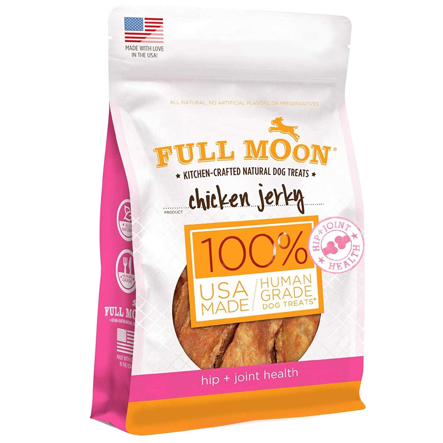 Full Moon All Natural Human Grade Dog Treats Chicken Jerky - Healthber