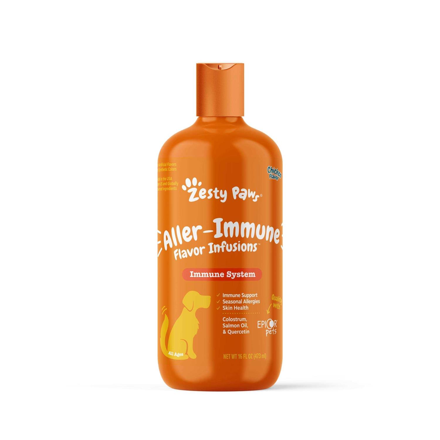Zesty Paws Allergy Immune Flavor Infusions for Sensitive Skin & Allergies for Dogs - Healthber
