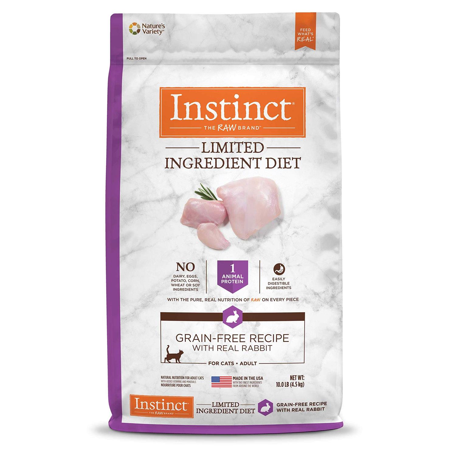 Instinct Limited Ingredient Diet Grain-Free Recipe with Real Rabbit Dry Cat Food - Healthber
