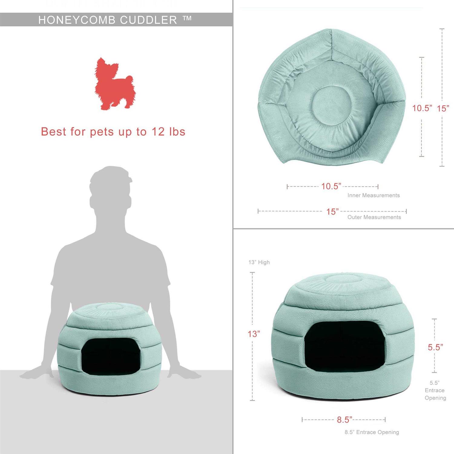 Best Friends by Sheri 2-in-1 Honeycomb Hut-Cuddler - Healthber
