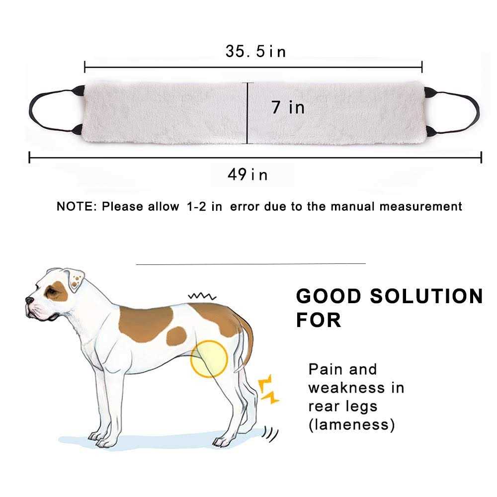 PICK FOR LIFE lbs Dog Lift Harness Adjustable Dog Sling for Large Dogs Lift Support and Rehab Harness for Weak Rear Legs - Healthber