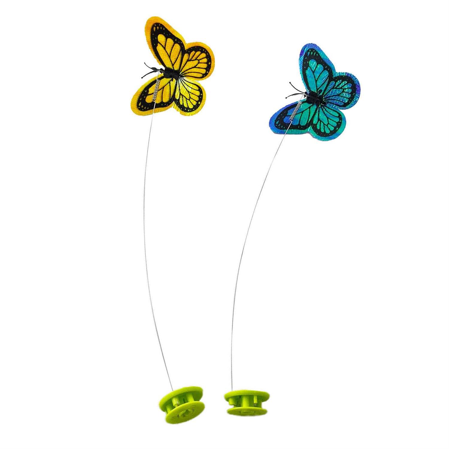 All for Paws Interactive Cat Butterfly Flutter Replacements Cat Fun Playing Toy - Healthber