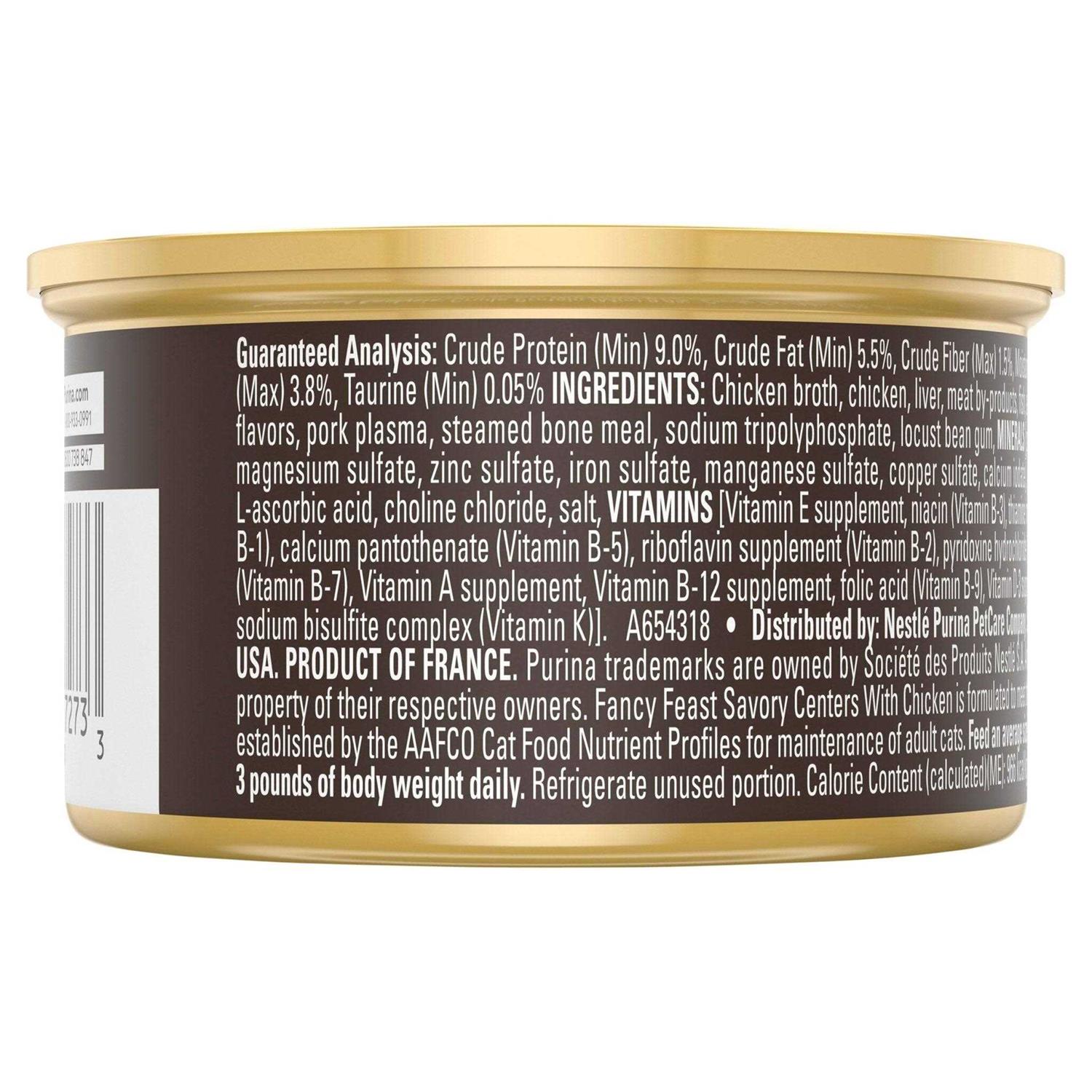 Fancy Feast Savory Centers Pate With Chicken & Gravy Cat Food - Healthber