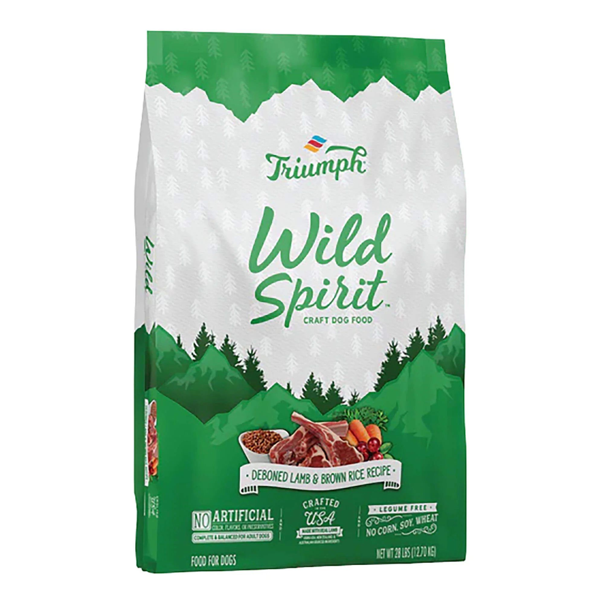 Triumph Deboned Lamb & Brown Rice Recipe, 28 lb - Healthber