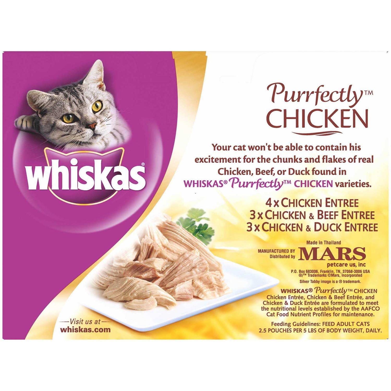 Whiskas Purrfectly Chicken Food - Healthber