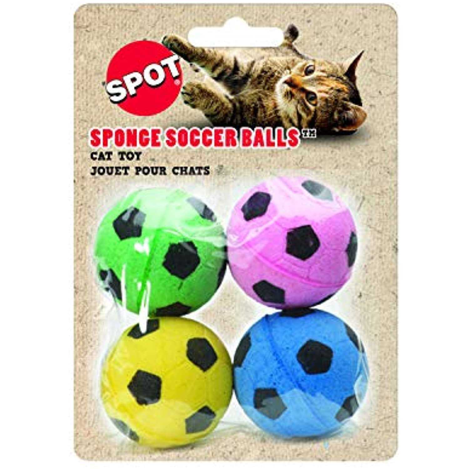 Spot Cat Toy Sponge Soccer Balls - Healthber