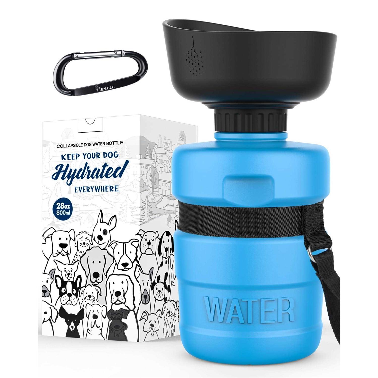 lesotc Pet Water Bottle for Dogs Dog Water Bottle Foldable Dog Travel Water Bottle - Healthber